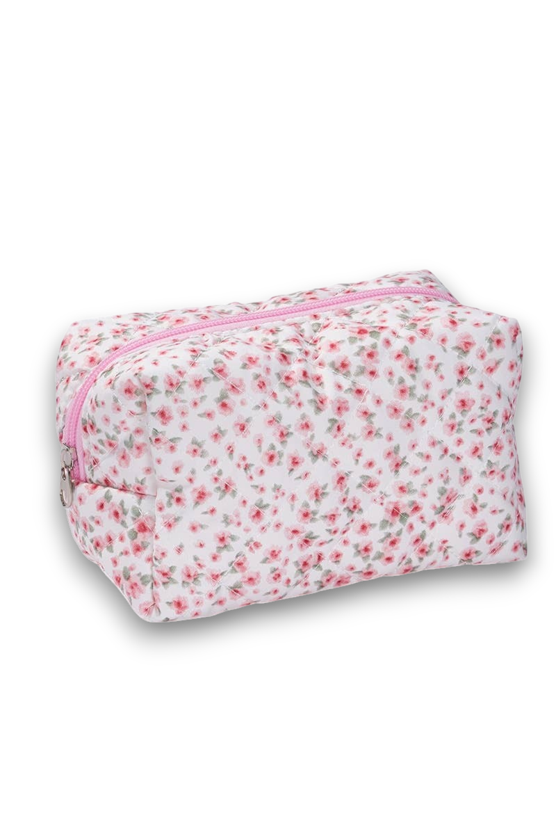 Kulturtasche mit Blumen