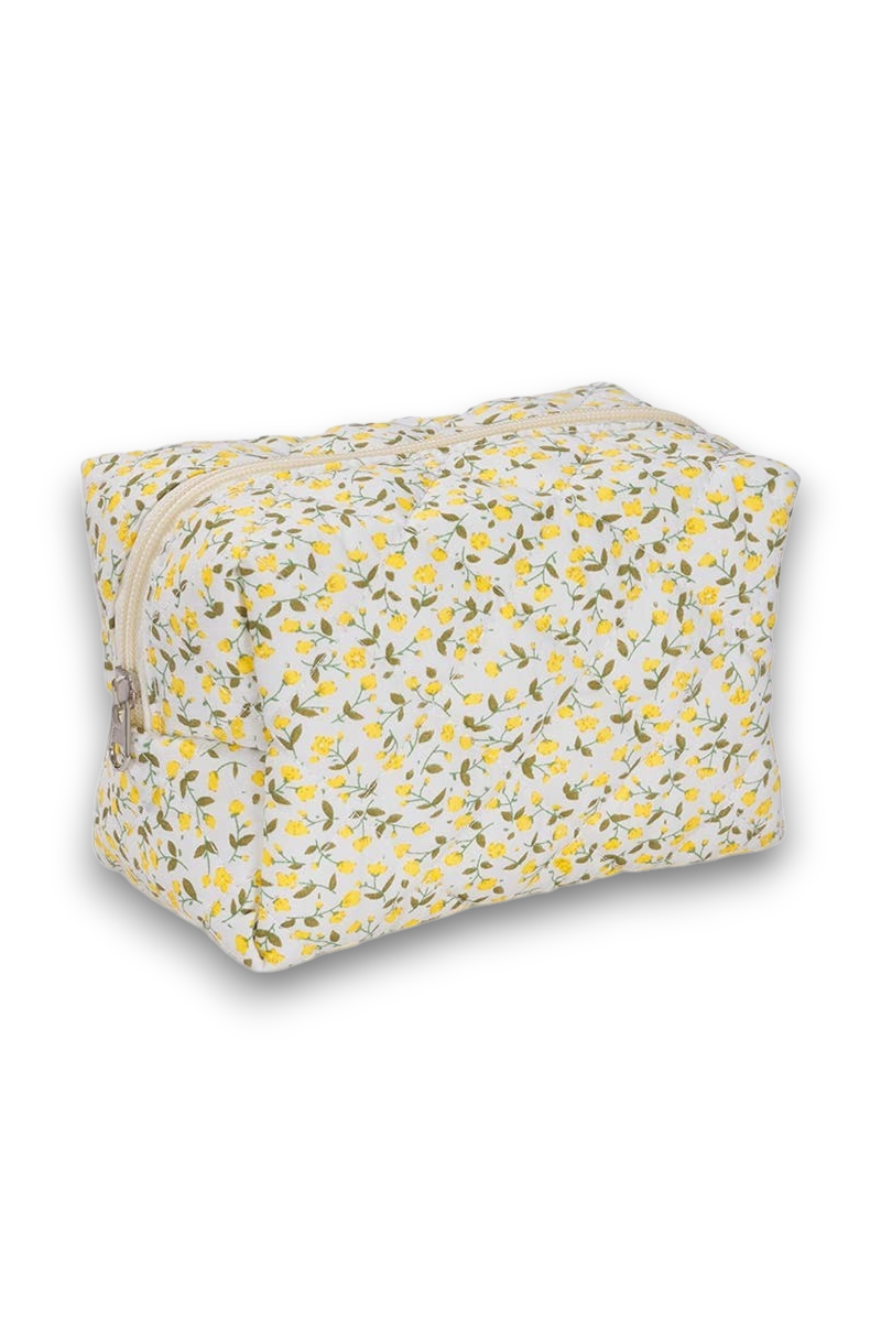 Kulturtasche mit Blumen